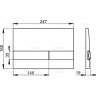 Кнопка управления ALCAPLAST M1725 золотая