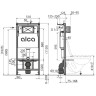 Комплект ALCAPLAST SET 4v1 AM101/1120-41 RU M670-0001 для установки унитаза с белой панелью смыва