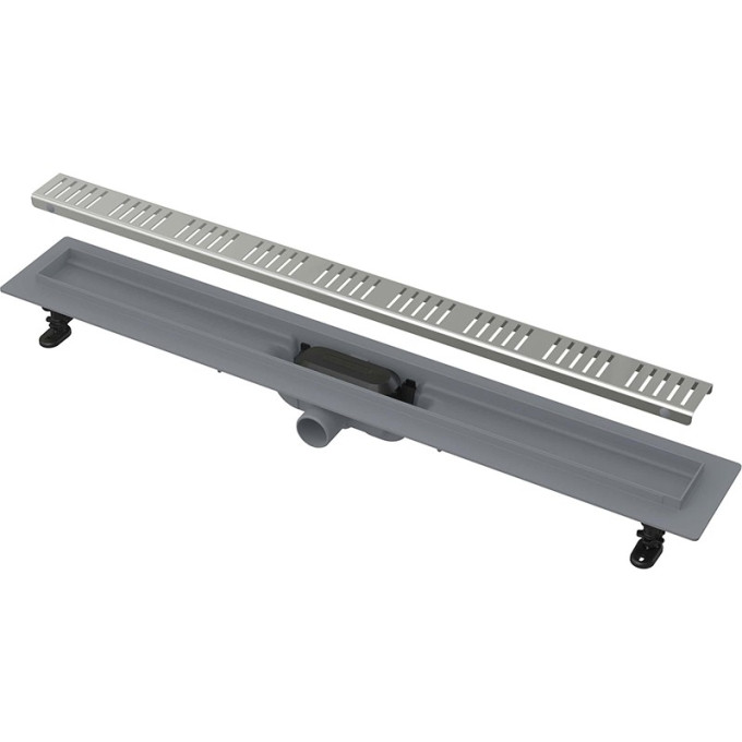 Водоотводящий желоб ALCAPLAST APZ10 SIMPLE AG100401650 с порогами для перфорированной решетки